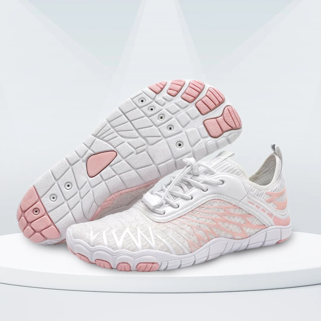 White & Pink (Waves)