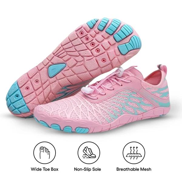 Pink & Aqua (Waves)