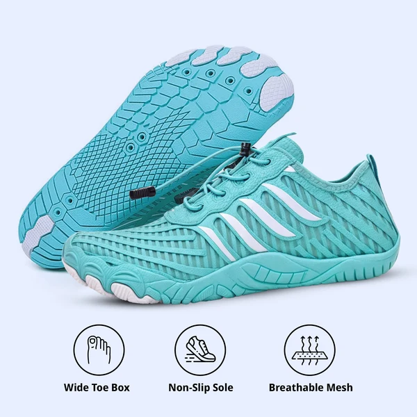 Aqua & White (Stripes)